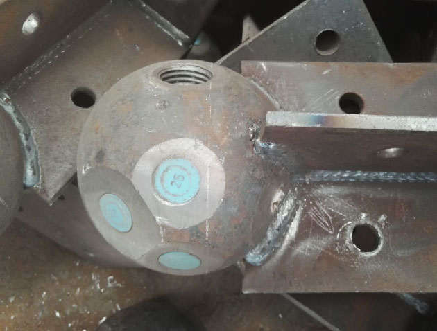 临夏螺栓球球塞，网架配件